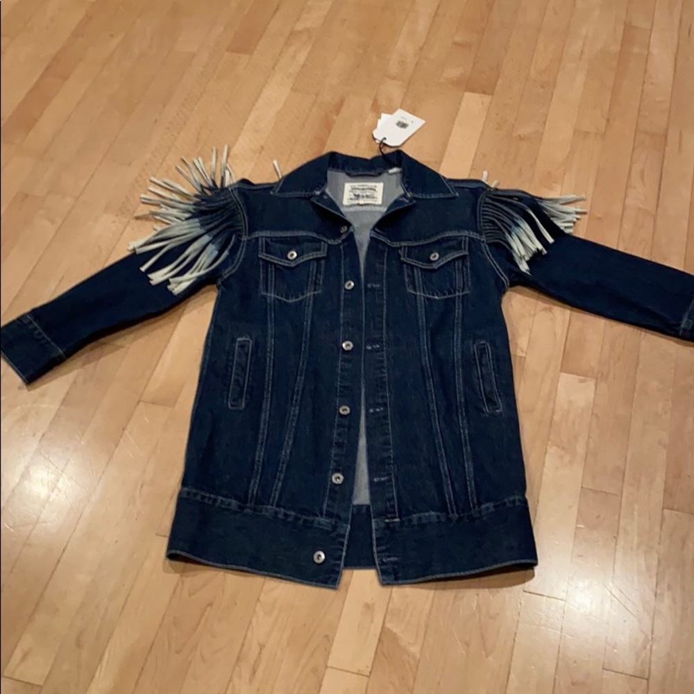 Levi’s Made & Crafted denim fringe jacket